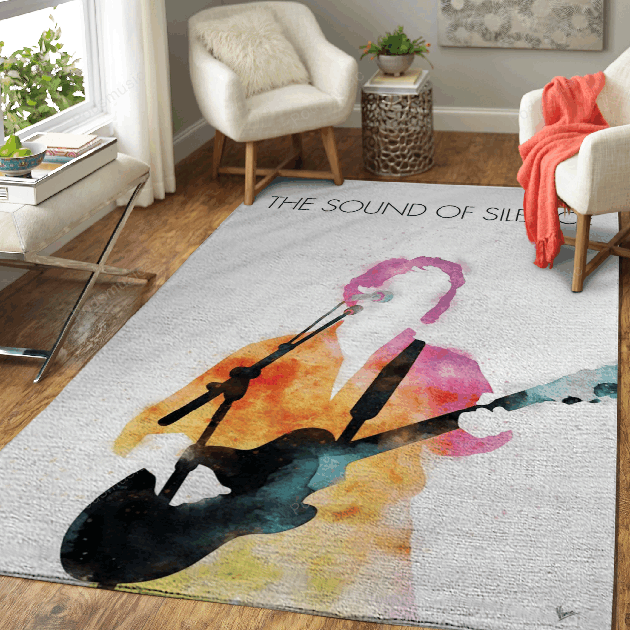 No097 Paul Simon Watercolor Music Artworks Art For Fans Area Rug Living Room Carpet Rug Regtangle Carpet Floor Decor Home Decor
