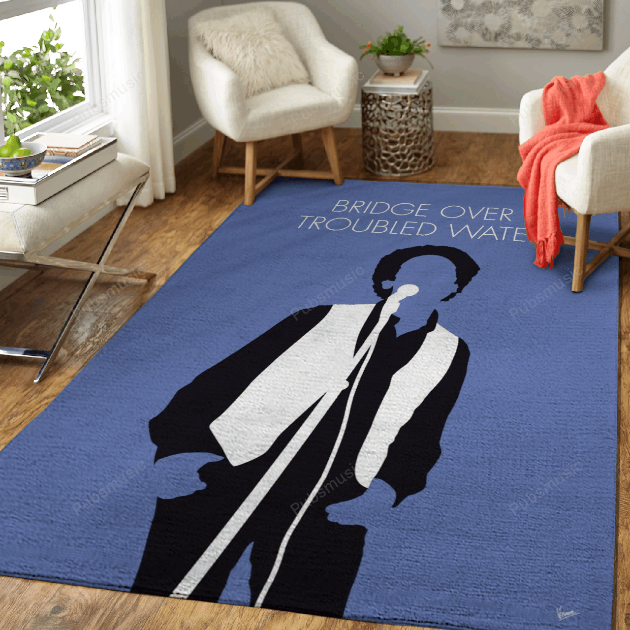 No098 My Art Garfunkel Minimal Music Artwork Minimal Music Artworks Art For Fans Area Rug Living Room Carpet Rug Regtangle Decor Home Decor
