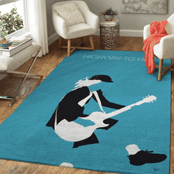 No125 My Acdc Minimal Music Artwork Minimal Music Artworks Art For Fans Area Rug Living Room Carpet Rug Regtangle Carpet Floor Decor Home Decor