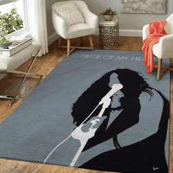 No127 My Janis Joplin Minimal Music Artwork Minimal Music Artworks Art For Fans Area Rug Living Room Carpet Rug Regtangle Decor Home Decor