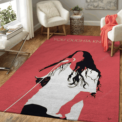 No152 My Alanis Morissette Minimal Music Artwork Minimal Music Artworks Art For Fans Area Rug Living Room Carpet