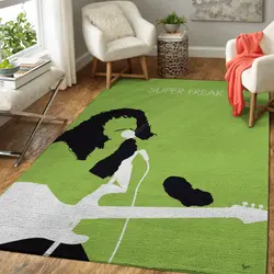 No166 My Rick James Minimal Music Artwork Minimal Music Artworks Art For Fans Area Rug Living Room Carpet Rug Regtangle Decor Home Decor