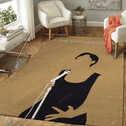 No170 My Barbra Streisand Minimal Music Artwork Minimal Music Artworks Art For Fans Area Rug Living Room Carpet