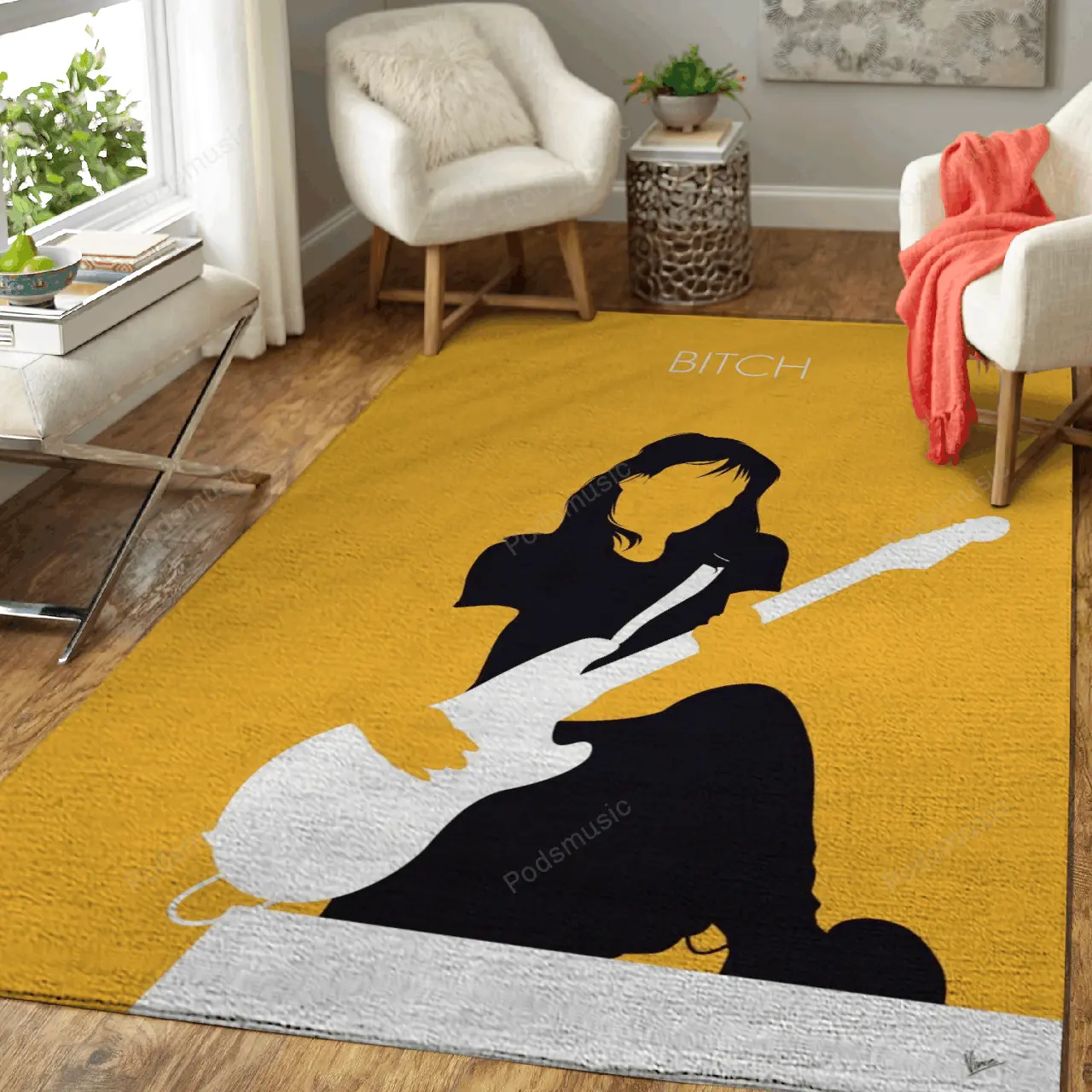 No194 My Meredith Brooks Minimal Music Artwork Minimal Music Artworks Art For Fans Area Rug Living Room Carpet