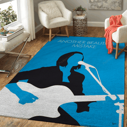 No199 My Hannah Trigwell Minimal Music Artwork Minimal Music Artworks Art For Fans Area Rug Living Room Carpet