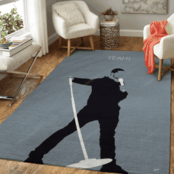 No207 My Usher Minimal Music Artwork Minimal Music Artworks Art For Fans Area Rug Living Room Carpet Rug Regtangle Carpet Floor Decor Home Decor