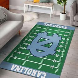 North Carolina Tar Heels Ncaa Living Room Rug Regtangle Carpet