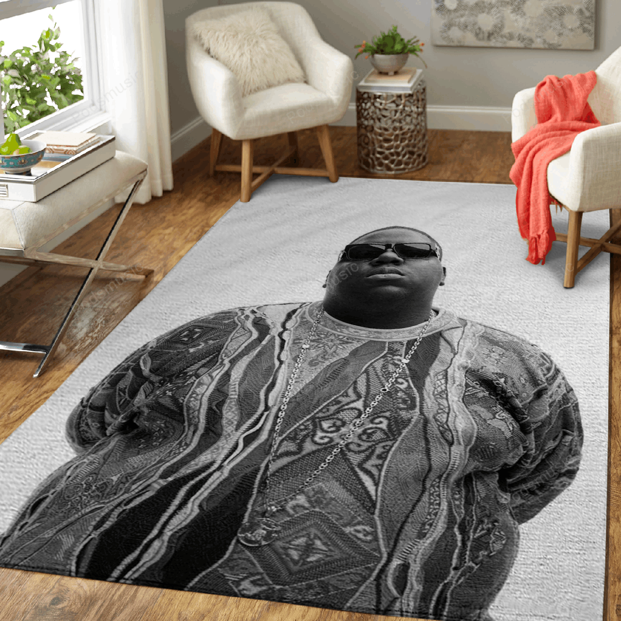 Notorious Big Wall Print Celebrities Collection Art For Fans Area Rug Living Room Carpet Rug Regtangle Carpet Floor Decor Home Decor