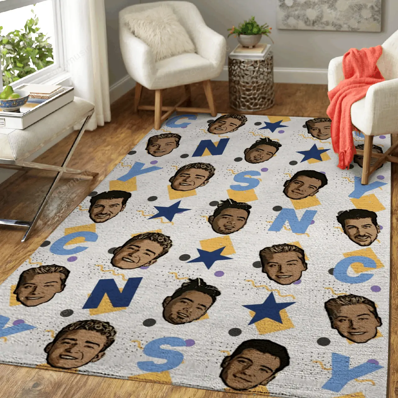 Nsync Doodles Music Art For Fans Area Rug Living Room Carpet Rug Regtangle Carpet Floor Decor Home Decor