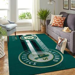 Oakland Athletics Area Rug Mlb Baseball Team Logo Carpet Living Room Rugs 6