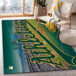 Oakland Athletics Area Rug Mlb Baseball Team Logo Carpet Living Room Rugs 9