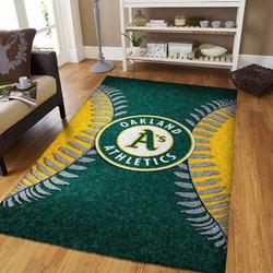 Oakland Athletics Area Rug Mlb Baseball Team Logo Living Room Rugs V11245