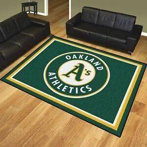 Oakland Athletics Area Rug Mlb Baseball Team Logo Living Room Rugs V11246