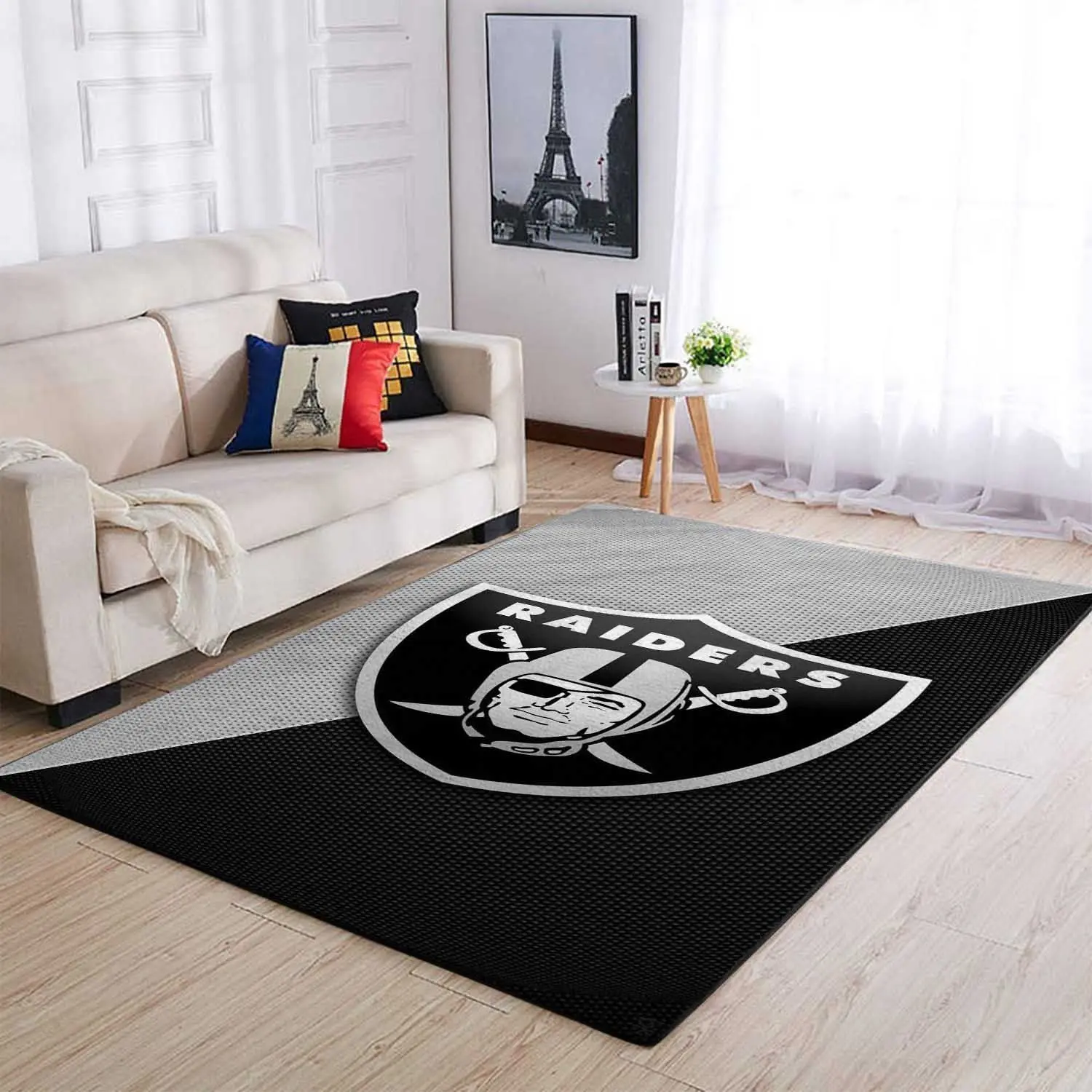 Oakland Raiders Area Rugs Living Room Carpet Christmas Gift Rug Regtangle Carpet Floor Decor Home Decor