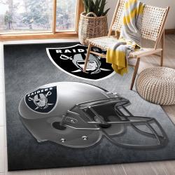 Oakland Raiders Nfl Team Logo Helmet Style Nice Gift Home Decor Rectan