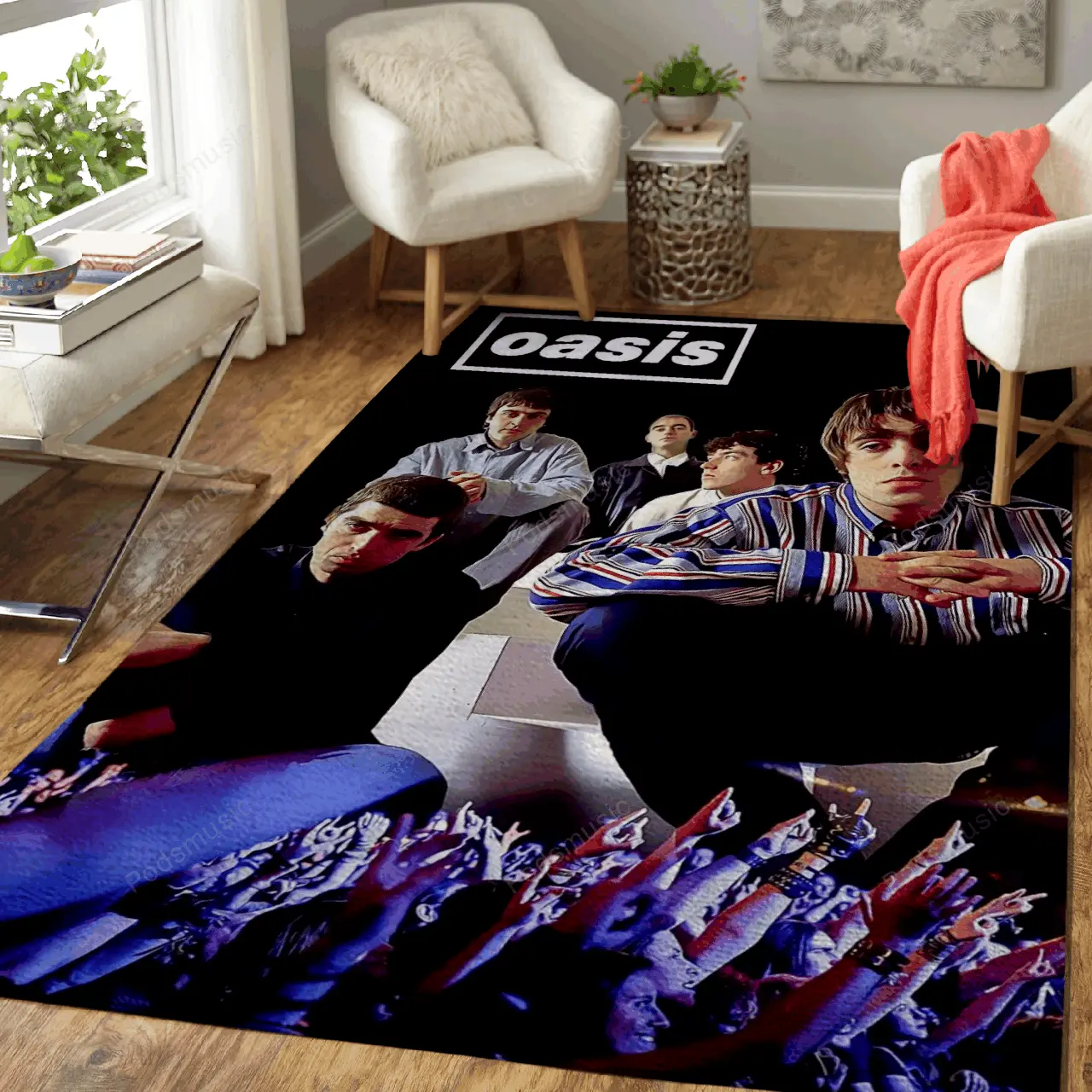 Oasis Band Music Art For Fans Area Rug Living Room Carpet Rug Regtangle Carpet Floor Decor Home Decor