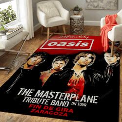 Oasis The Masterplane Music Art For Fans Area Rug Living Room Carpet Rug Regtangle Carpet Floor Decor Home Decor
