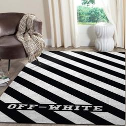 Off White Logo Area Rugs Living Room Carpet Fn181252 Brands Fashion Rug Regtangle Carpet Floor Decor Home Decor