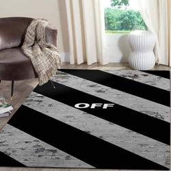 Off White Logo Area Rugs Living Room Carpet Fn181253 Brands Fashion Rug Regtangle Carpet Floor Decor Home Decor