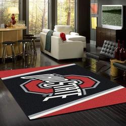 Ohio State Area Rug Football Living Room Carpet Home Rug Regtangle Carpet Floor Decor Home Decor
