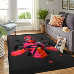 Deadpool Rug Superhero Rug Area Rug Living Room Rug Bedroom Living Room Decor