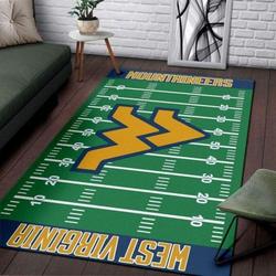 West Virginia Mountaineers NCAA Team Logo Carpet Rug Living Room 200327 1
