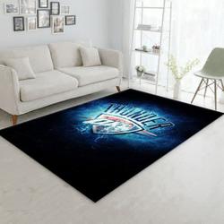 Oklahoma City Thunder Nba 12 Area Rug Living Room Bedroom Regtangle Carpet