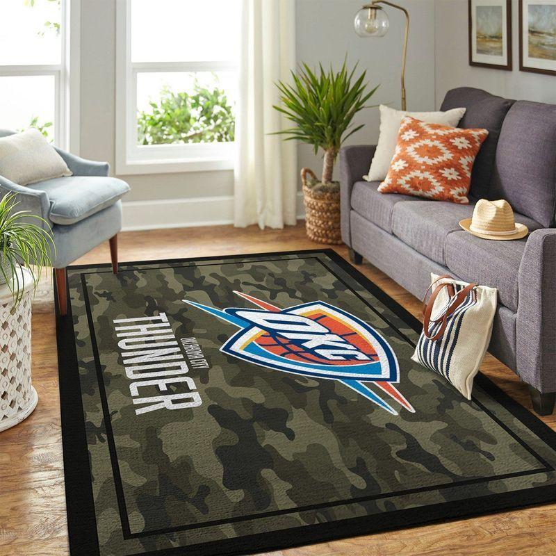 Oklahoma City Thunder Nba 2 Area Rug Living Room Bedroom Regtangle Carpet 2