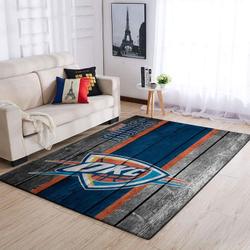 Oklahoma City Thunder Nba 6 Area Rug Living Room Bedroom Regtangle Carpet