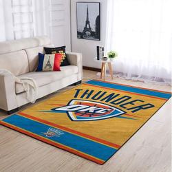 Oklahoma City Thunder Nba 7 Rug Living Room And Bedroom Regtangle Carpet