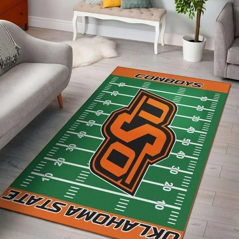 NCAA Oklahoma State Cowboys Carpet Living Room Rug Regtangle Carpet V17242