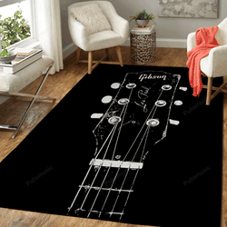 Old Gibson 1 Guitars Music Art For Fans Area Rug Living Room Carpet Rug Regtangle Carpet Floor Decor Home Decor
