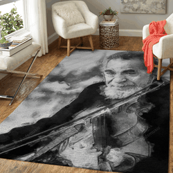 Old Violin Man Music Art For Fans Area Rug Living Room Carpet Rug Regtangle Carpet Floor Decor Home Decor