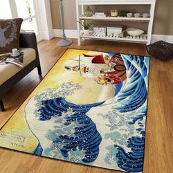One Piece Waves Home Decor Carpet Rug Living Room F102133