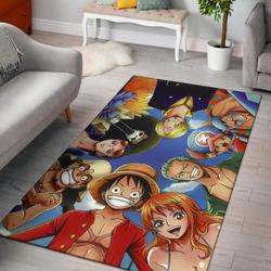 One Piece Straw Hat Crew Area Rug Living Room Rug Home Decor Carpet