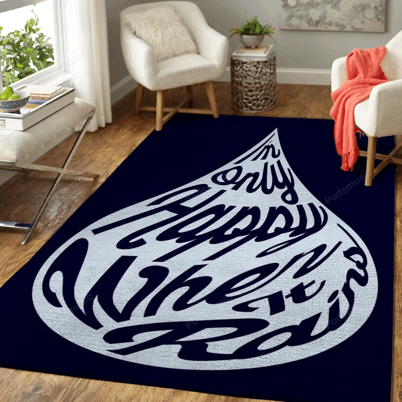 Only Happy When It Rains Music Art For Fans Area Rug Living Room Carpet Rug Regtangle Carpet Floor Decor Home Decor