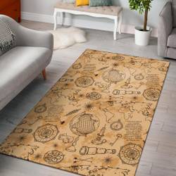 Optometry Print Pattern Area Rug Living Room Rug Home Decor