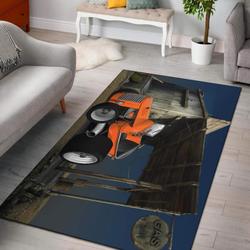 Orange Keybucket Custom Area Rug Living Room Rug Home Decor Carpets