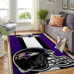 NFL Baltimore Ravens Team Logo Carpet 19120745 Home Decor Area Rug Living Room