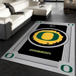 Oregon Ducks Ncaa Team Logo Nice Gift Home Decor Rectangle Area Rug