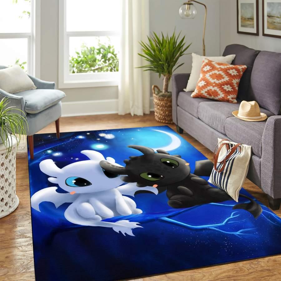 Toothless Light Fury Carpet200303113 Home Decor Area Rug Living Room