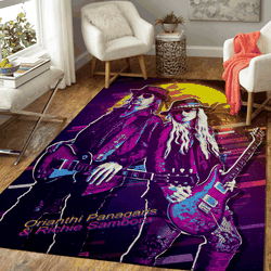 Orianthi Panagaris Richie Artwork Music Synthwave 80S Art For Fans Area Rug Living Room Carpet Rug Regtangle Carpet Floor Decor Home Decor