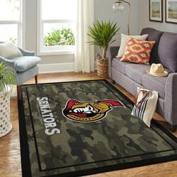 Nhl Repeat Ottawa Senators Living Room Bedroom Rug Regtangle Carpet 20030478