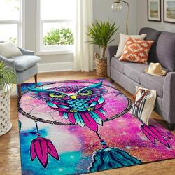 Owl Dreamcatcher Area Rug Rug Regtangle Carpet Floor Decor Home Decor