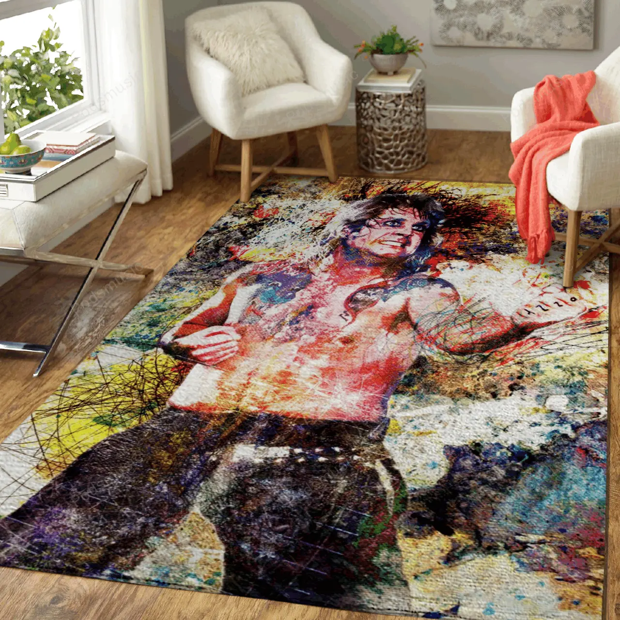 Ozzy Osbourne Art Music Art For Fans Area Rug Living Room Carpet Rug Regtangle Carpet Floor Decor Home Decor