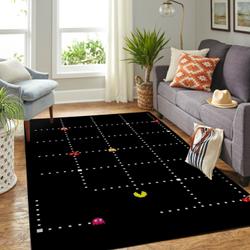 Pacman Area Rug Video Game Carpet Gamer Living Room Rugs Rug Regtangle Carpet Floor Decor Home Decor V494