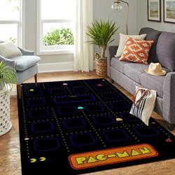 Pacman Area Rug Video Game Carpet Gamer Living Room Rugs Rug Regtangle Carpet Floor Decor Home Decor V495