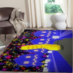 Pacman Area Rug Video Game Carpet Gamer Living Room Rugs Rug Regtangle Carpet Floor Decor Home Decor V509