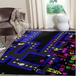 Pacman Area Rug Video Game Carpet Gamer Living Room Rugs Rug Regtangle Carpet Floor Decor Home Decor V511