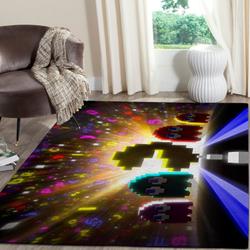 Pacman Area Rug Video Game Carpet Gamer Living Room Rugs Rug Regtangle Carpet Floor Decor Home Decor V515